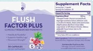 Flush Factor Plus Ingredients