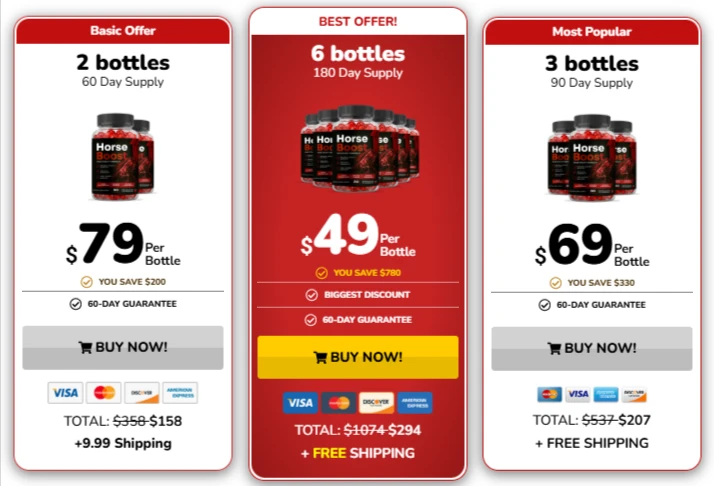 Horse Boost price details