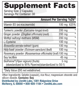 Joint N-11 supplement facts