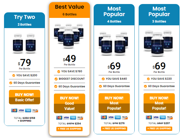 Mindora pricing detail