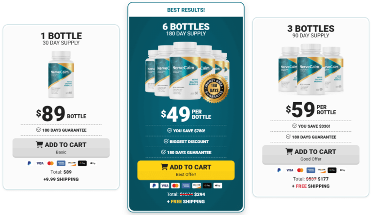 NerveCalm Pricing