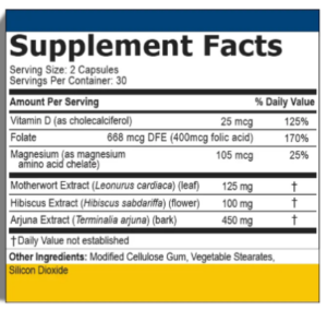 Prociva Supplement Facts